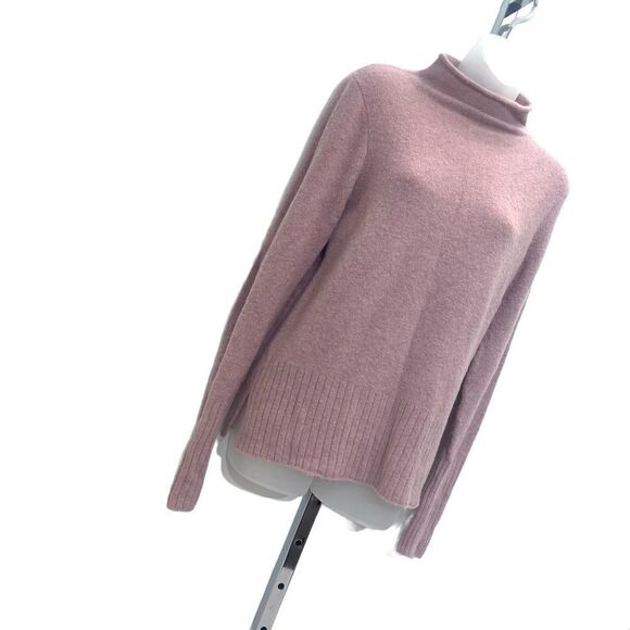 Madewell Glenmoor pink mock neck sweater wool alpaca small - Picture 3 of 16